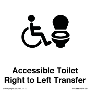 Accessible Toilet with Right to Left Transfer